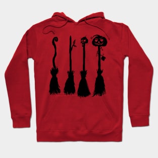 Halloween Broom Silhouettes Hoodie